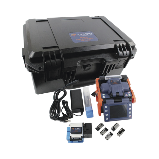 Fusionadora de Fibra Óptica de Alineación por Núcleo con 6 Motores con Perdida Típica (SM); 0.01 dB (MM); 0.04 dB) / Capacitación básica virtual gratuita