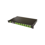 Splitter PON tipo panel de 1X32, con conectores SCU de entrada y SCU de salida, 1UR, Color Negro