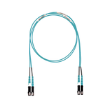 Jumper de Fibra Optica Multimodo 50/125 OM3, SC-SC Duplex, LSZH (Cero Halógenos), Color Aqua, 8 Metros
