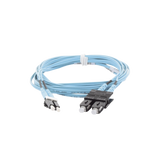 Jumper de Fibra Optica Multimodo 50/125 OM3, LC-SC Duplex, OFNR (Riser), Color Aqua, 3 Metros