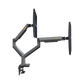 Montaje de Escritorio articulado para 2 monitores de 22"-32" /  Soporta hasta 15 kg x  brazo / Vesa 75 x 75 / 100 x 100 / Acero / Giro: 360°