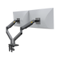 Montaje de Escritorio articulado para 2 monitores de 22"-32" /  Soporta hasta 15 kg x  brazo / Vesa 75 x 75 / 100 x 100 / Acero / Giro: 360°