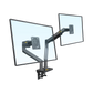 Montaje de Escritorio articulado para 2 monitores de 22"-32" /  Soporta hasta 15 kg x  brazo / Vesa 75 x 75 / 100 x 100 / Acero / Giro: 360°