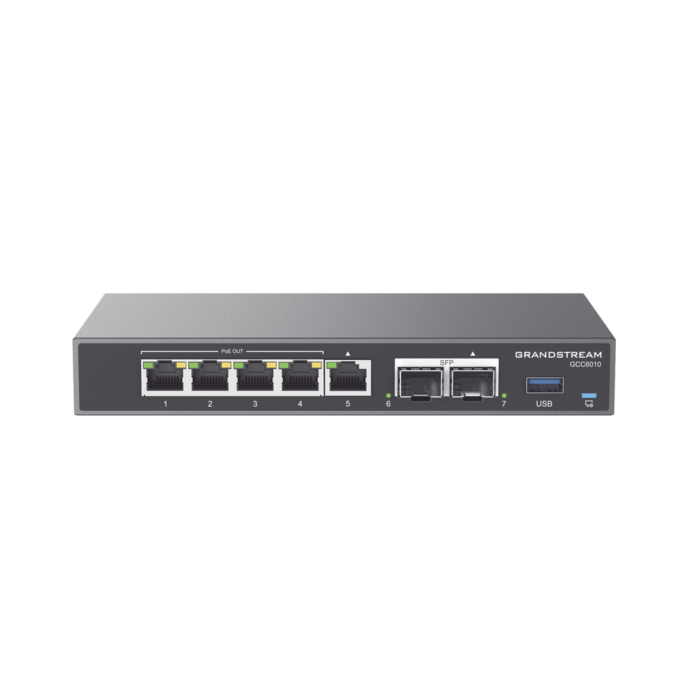 4 en 1: Firewall Nueva Generación, Router, PBX IP, Switch Gigabit de 5 Puertos (4 PoE) y 2 Puertos SFP 2.5 Gigabit