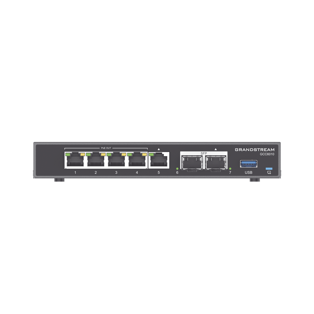 4 en 1: Firewall Nueva Generación, Router, PBX IP, Switch Gigabit de 5 Puertos (4 PoE) y 2 Puertos SFP 2.5 Gigabit