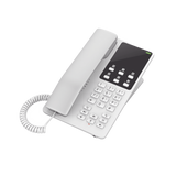 Teléfono IP Hotelero, 2 líneas SIP con 2 cuentas, codec Opus, IPV4/IPV6, color blanco, con gestión en la nube GDMS
