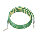 Jumper para Aterrizar Equipos, 6 AWG, con Terminal Doblada a 45 Grados, Para Conexión a Tierra y Terminal Recta Para Equipos, 3.6 m de Largo