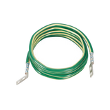 Jumper para Aterrizar Equipos, 6 AWG, con Terminal Doblada a 45 Grados (LCC6-14JAWH-L) Para Conexión a Tierra y Terminal Recta (LCC6 - 14JAW-L) Para Equipos , 2.4 m de Largo