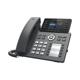 Teléfono IP Wi-Fi, Grado Operador, 8 líneas SIP con 4 cuentas, pantalla a color 2.8", puertos Gigabit, Bluetooth, PoE, codec Opus, IPV4/IPV6 con gestión en la nube GDMS