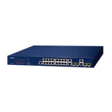 Switch Administrable PoE  Capa 2 de 16 Puertos 10/100/1000 Mbps 802.3af/at, 4 Puertos SFP Gigabit, Hasta 240 W