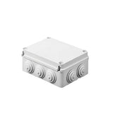 Caja Estanca de PVC Para Derivación y Conexión, 6 Entradas, Tapa Atornillada, 120x80x50 mm (Área interna), Uso Exterior IP55, Material que no Propaga el Fuego y Libre de Hálogenos