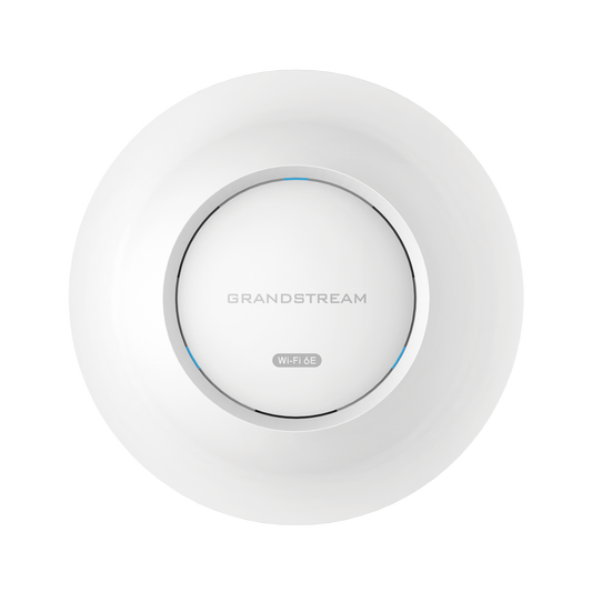 Punto de acceso Wi-Fi 6E tribanda GWN 802.11ax, con administración desde la nube gratuita o stand-alone.