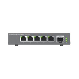 Switches de red Multi-Gigabit de 2.5G No Administrable / 5 Puertos RJ45 de 100/1000/2500Mbps / 1 puerto de fibra SFP+