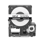 Casete de Etiquetas de Poliolefina de Cinta Continua, Tubo Termocontráctil, 21.3 mm (0.84") de Ancho y 2.4 m (8') de largo, Para Cables de 4.3 a 12.7 mm (8-1 AWG) de Diámetro, Color Blanco