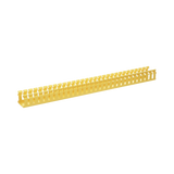 Canaleta Ranurada de PVC sin Tapa, Tipo H (Tapa Abisagrada), 2 in de Ancho, 2 in de Alto y 1828.8 mm de Largo, Color Amarillo
