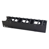 Organizador de Cable Horizontal RouteIT, Sencillo, Para Rack de 19in, 4in de profundidad, 2UR