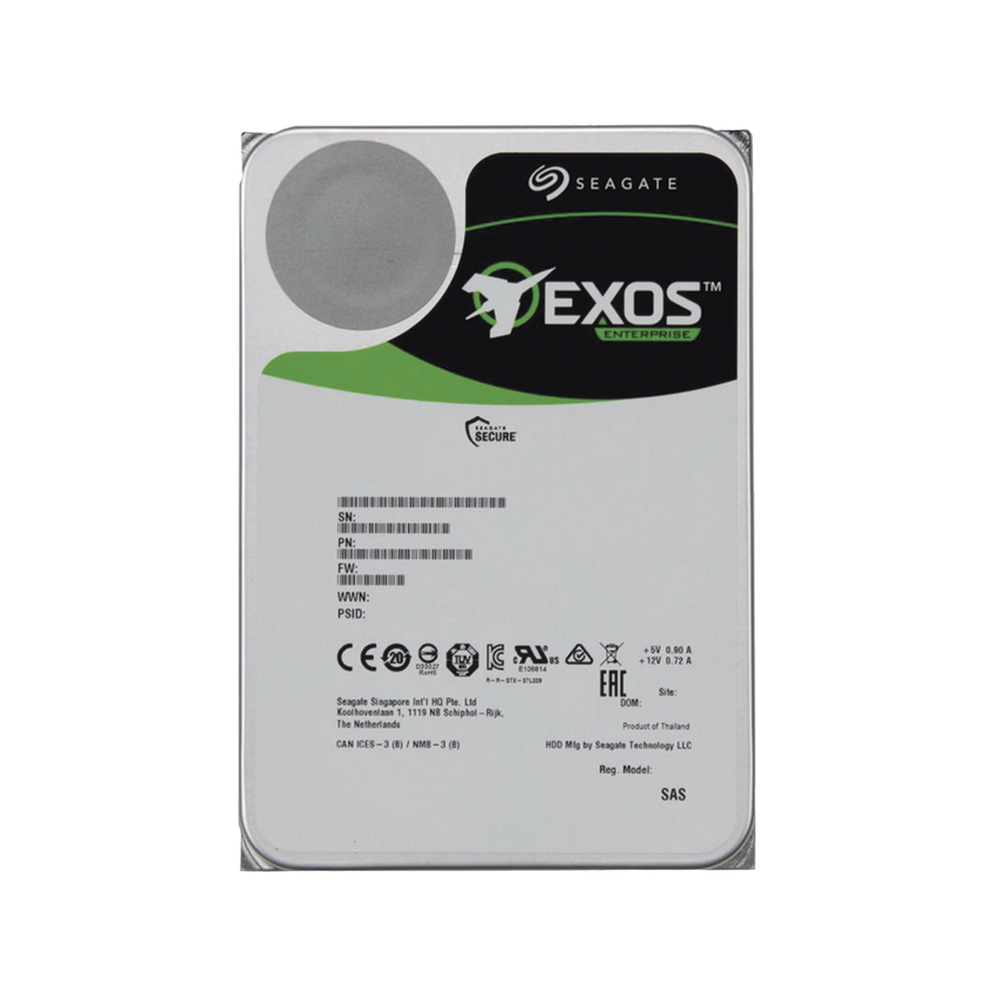 Disco Duro 3.5" 20 TB  / 7200 RPM / SATA / Alto Rendimiento / Recomendado para serie DS-AT1000S
