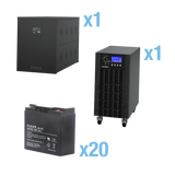 UPS Trifásico de 15 kVA/15 kW, Topología Online Doble Conversión, Voltaje de 208/220 Vca de L-L, Respaldo de 5 Minutos al 100% de Carga, Incluye Módulo y Banco de Baterías