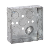 Caja Cuadrada 4 x 4"/Profundidad 1- 1/2"/ 10 Entradas de 1/2" y 6 TKO (1/2"-3/4").
