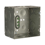 Caja Cuadrada 4- 11/16" x 4 11/16"/ Profundidad de 3-1/4"/ 2 Entradas  1", 1 1/4", 1 1/2", 2", 2 Entradas 1"-1 1/4", 2 Entradas 3/4 "- 1", 4 Entradas 1/2" - 3/4", 2 Entradas 1/2".