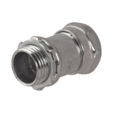 Conector Recto Compresión de Acero Galvanizado para Pared Delgada de 3/4" .
