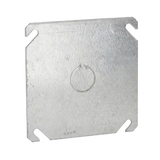 Tapa Cuadrada con Entrada de 1/2 para caja de 4".
