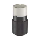 Conector de 15 A 125 V CA/ 2 Polos 3 Hilos/ Grado Industrial/ Color  Blanco y Negro/ NEMA 5-15R.