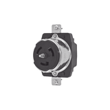 Receptáculo Trifásico con Bloqueo de Media Vuelta / 50 A 250 VCA / 3 Polos 4 Hilos / Grado Industrial / Color Negro.