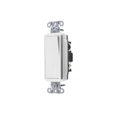 Interruptor Decorador de 15 A 120-277 V CA/ 3 Vías / Cableado Lateral y Posterior / Color Blanco.