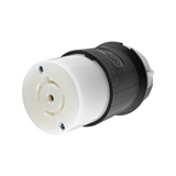 Conector Industrial con Bloqueo de Media Vuelta / 20 A 120/208 V CA / 4 Polos 5 Hilos / Color Blanco y Negro / Nema L21-20R/ Grado Industrial.