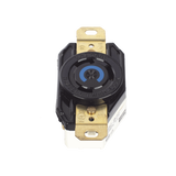 Receptáculo de Media Vuelta Industrial 30 A 250 V CA 2 Polos 3 Hilos (Nema L6-30R) Color Negro.