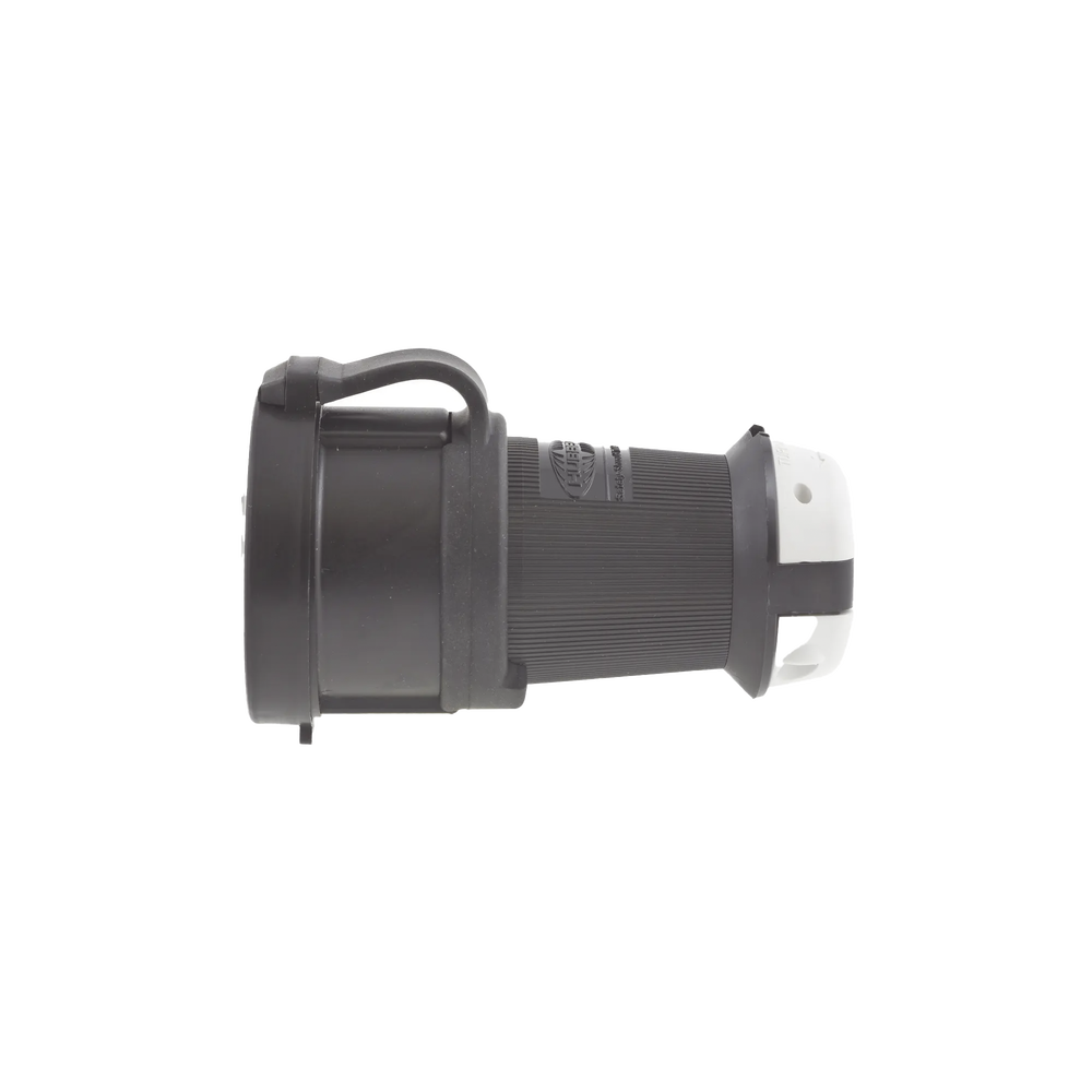 Conector Industrial con Bloqueo de Media Vuelta / 30 A 120/208 V CA / Nema L21-30R / 4 Polos 5 Hilos / Color Blanco y Negro / Grado Industrial