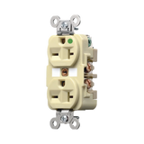 Contacto Duplex  de 20 A 250 V CA/ Nema 6-20R / Grado Hospitalario / Color Marfil.