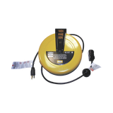 Carrete de Cable comercial (16/3 rudo), para 125 V CA, 10 A, 7.6 m de longitud con conector HBL5969VBLK.