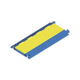 Protector para cables de 5 canales Truk Trak / Dimensiones 914 x 508 x 58.6 mm / Color Azul y Amarillo.