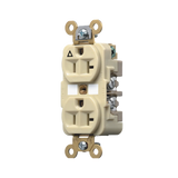 Contacto Dúplex Conexión a Tierra Aislada/ 20 A 125 V/ 2 polos 3 Hilos/ Color Marfil/ Nema 5- 20R/ Grado Industrial.