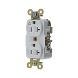 Contacto Dúplex Conexión a Tierra Aislada/ 20 A 125 V/ 2 polos 3 Hilos/ Color Blanco/ Nema 5- 20R/ Grado Industrial.