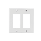 Tapa para Caja Multigang / Contacto Doble / Color Blanco.