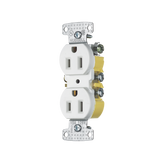 Contacto Duplex 15A 125V/ 2 Polos 3 Hilos/ Nema 5-15R/ Color Blanco.