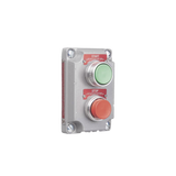 Cubierta para Estación de Control con 2 Botones Pulsadores de Arranque y Paro.