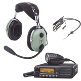 Kit Radio Movil Aéreo Icom con Auricular David Clark para Aviación General