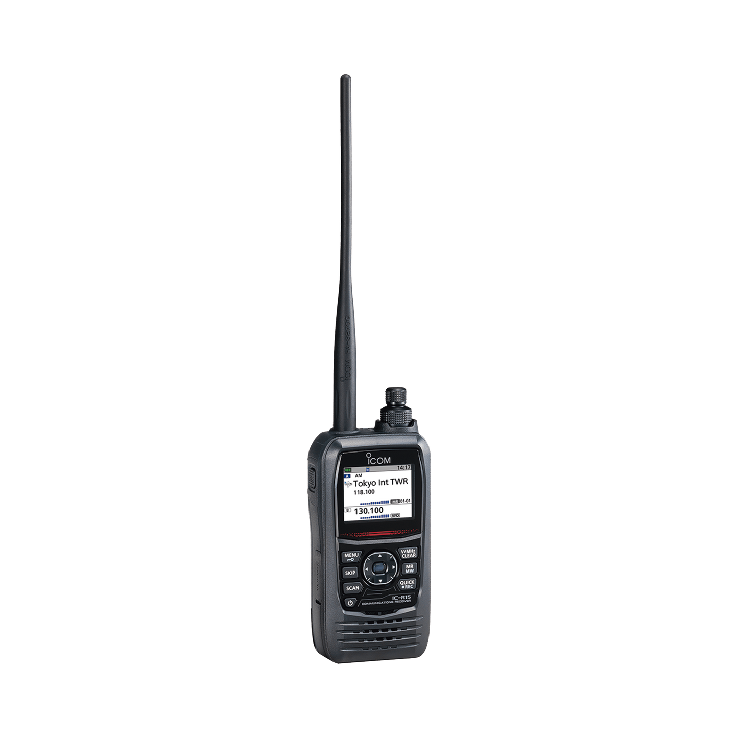 Receptor de comunicación portátil para señal analógica AM, FM, WFM (F3E, A3E)