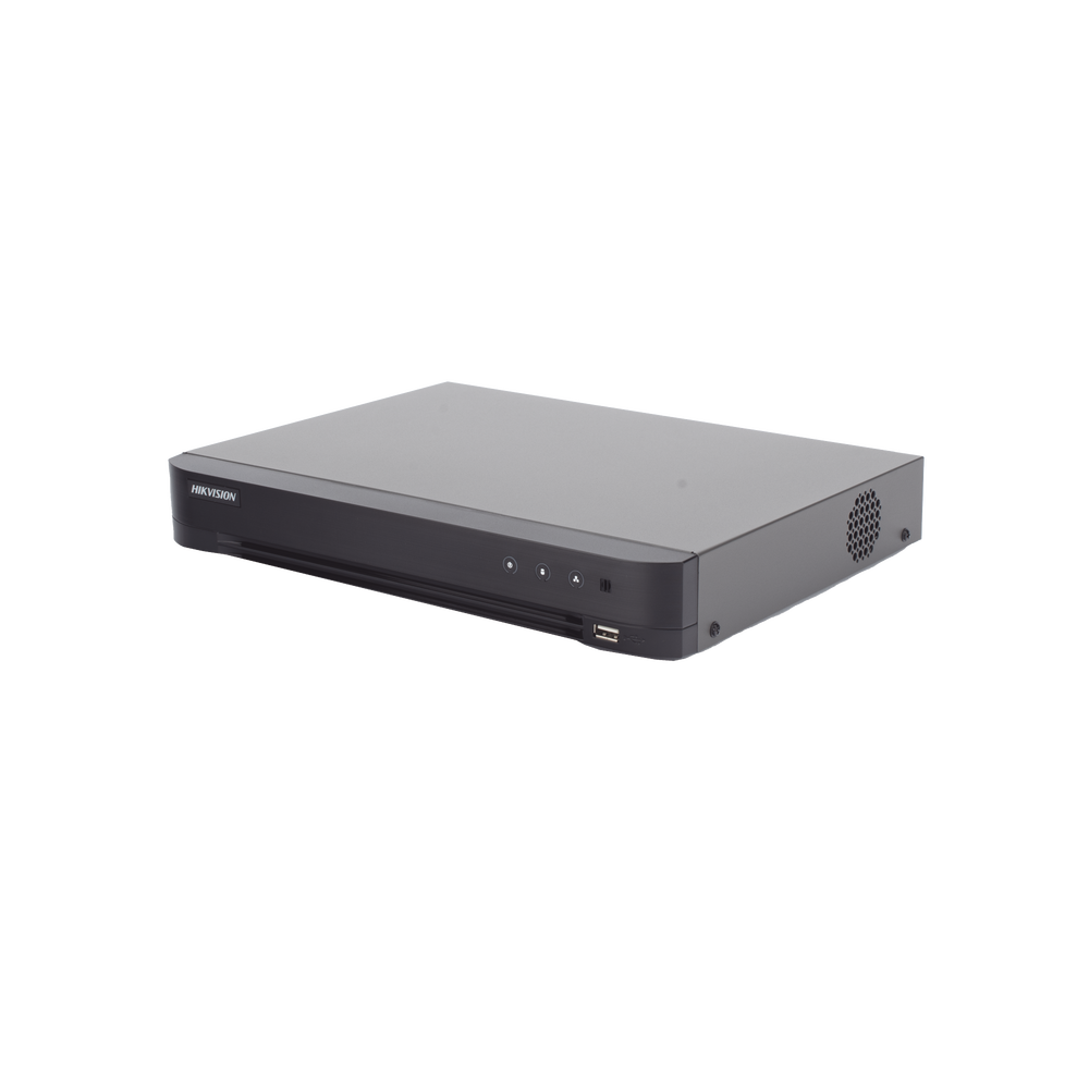 DVR 4 Canales TURBOHD + 2 Canales IP / 5 Megapixel Lite - 3K Lite / Audio de Dos Vías por Coaxitron / Reconocimiento Facial / ACUSENSE (Evista falsas alarmas) / 1 Bahía de Disco Duro / Salida de Video en Full HD