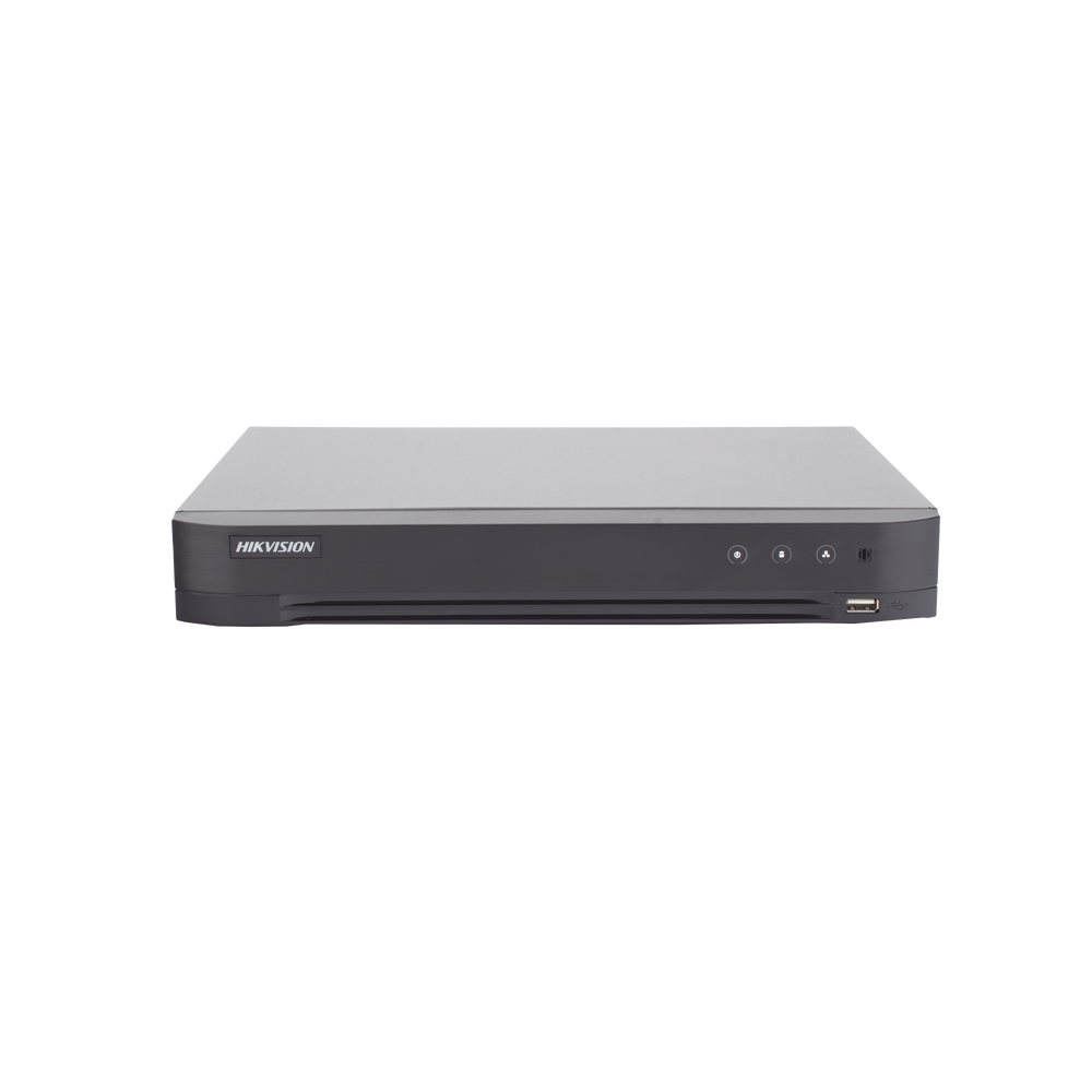 DVR 8 Canales TURBOHD + 4 Canales IP / 5 Megapixel Lite - 3K Lite / Audio de Dos Vías por Coaxitron / Reconocimiento Facial / ACUSENSE (Evita falsas alarmas) / 1 Bahía de Disco Duro / Salida de Video en Full HD