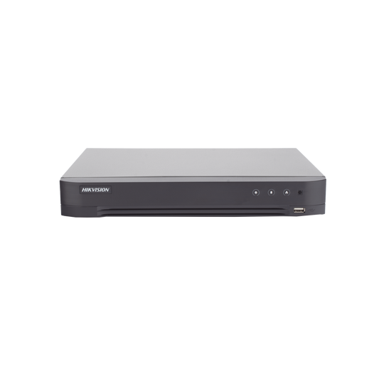 DVR 8 Canales TURBOHD + 4 Canales IP / 5 Megapixel Lite - 3K Lite / Audio de Dos Vías por Coaxitron / Reconocimiento Facial / ACUSENSE (Evita falsas alarmas) / 1 Bahía de Disco Duro / Salida de Video en Full HD