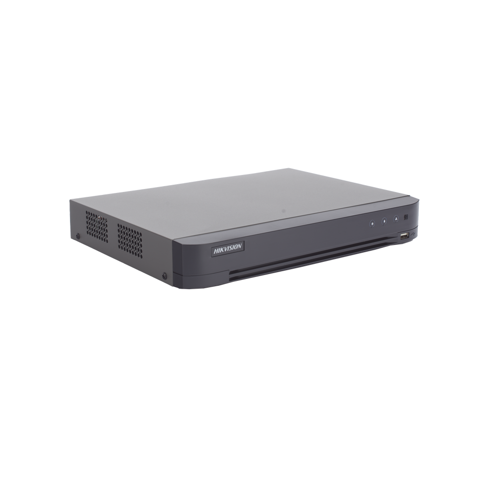 DVR 8 Canales TURBOHD +  8 Canales IP / 8 Megapixel (4K) / Audio por Coaxitron / ACUSENSE / Reconocimiento Facial / 1 Bahía de Disco Duro / Alarmas I/O / Salida de Video en 4K / H.265+