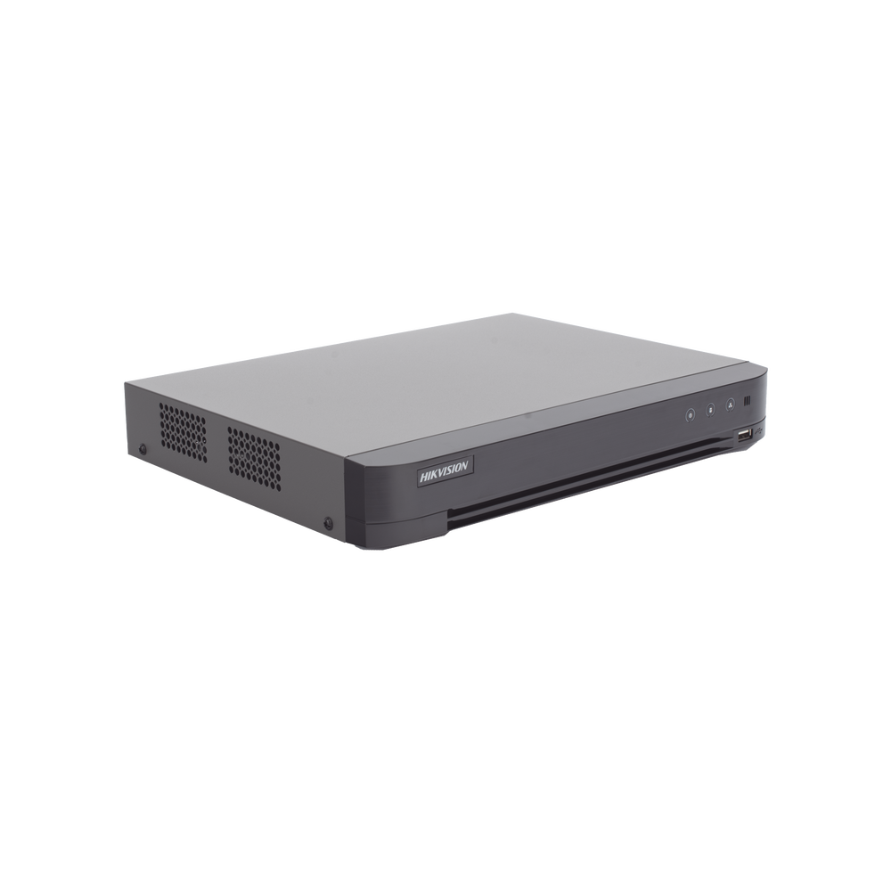 DVR 8 Canales TURBOHD + 8 Canales IP / 8 Megapixel (4K) / Audio por Coaxitron / ACUSENSE / Reconocimiento Facial / 1 Bahía de Disco Duro / Salida de Video en 4K / H.265+