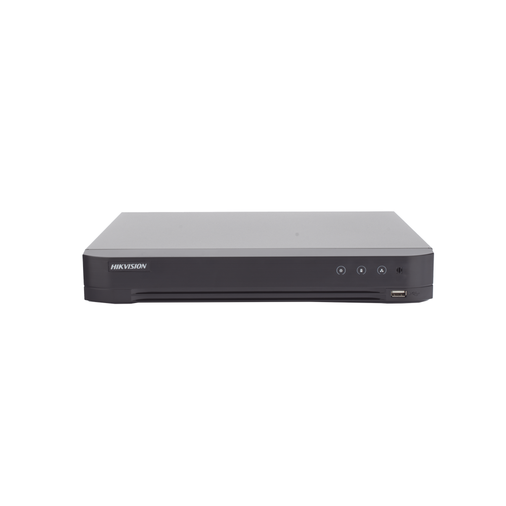 DVR 8 Canales TURBOHD + 8 Canales IP / 8 Megapixel (4K) / Audio por Coaxitron / ACUSENSE / Reconocimiento Facial / 1 Bahía de Disco Duro / Salida de Video en 4K / H.265+