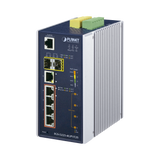 Switch Industrial Administrable 4 Puertos Gigabit c/Ultra PoE 802.3af/at, 2 Puertos SFP