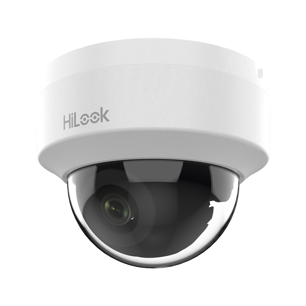 HiLook Series / Domo IP 2 Megapixel (1080p) / Lente 2.8 mm (Gran Angular) / 20 mts IR / Interior / PoE / dWDR / H.265+ / ONVIF